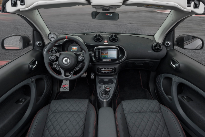 Illustration for article titled The Brabus 125R Is a Ballistic 125-HP Smart ForTwo Pocket Rocket